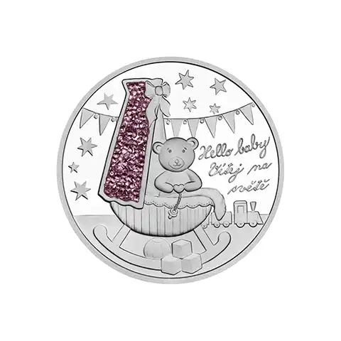 Ag Crystal coin, Vítej na světě 2024 proof